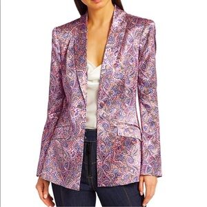 Estelle Paisley Satin Blazer